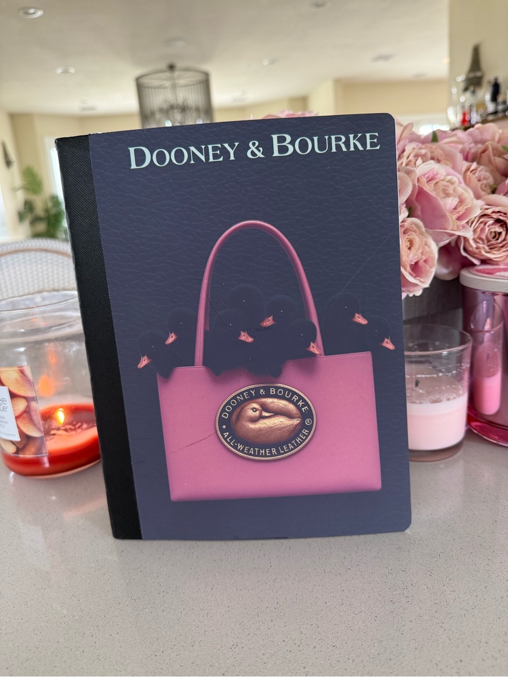 Dooney and BOURKE homemade notebook/journal  lined with handmade pen - Picture 4 of 15